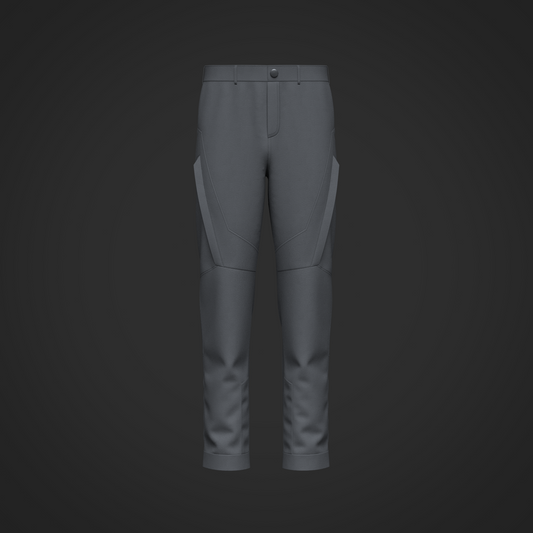 Male Motorcycle Pant 3d Model Marvelous Designer-Clo3d-fbx-obj-Zprj