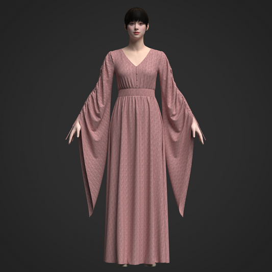Elf Dress 2 3d Model Marvelous Designer-Clo3d-fbx-obj-Zprj