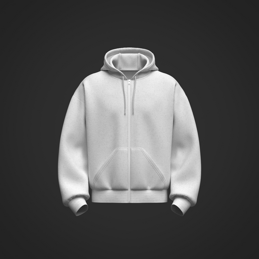Male Front Zip Oversized Hoodie 3d Model Marvelous Designer-Clo3d-fbx-obj-Zprj