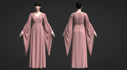 Elf Dress 2 3d Model Marvelous Designer-Clo3d-fbx-obj-Zprj