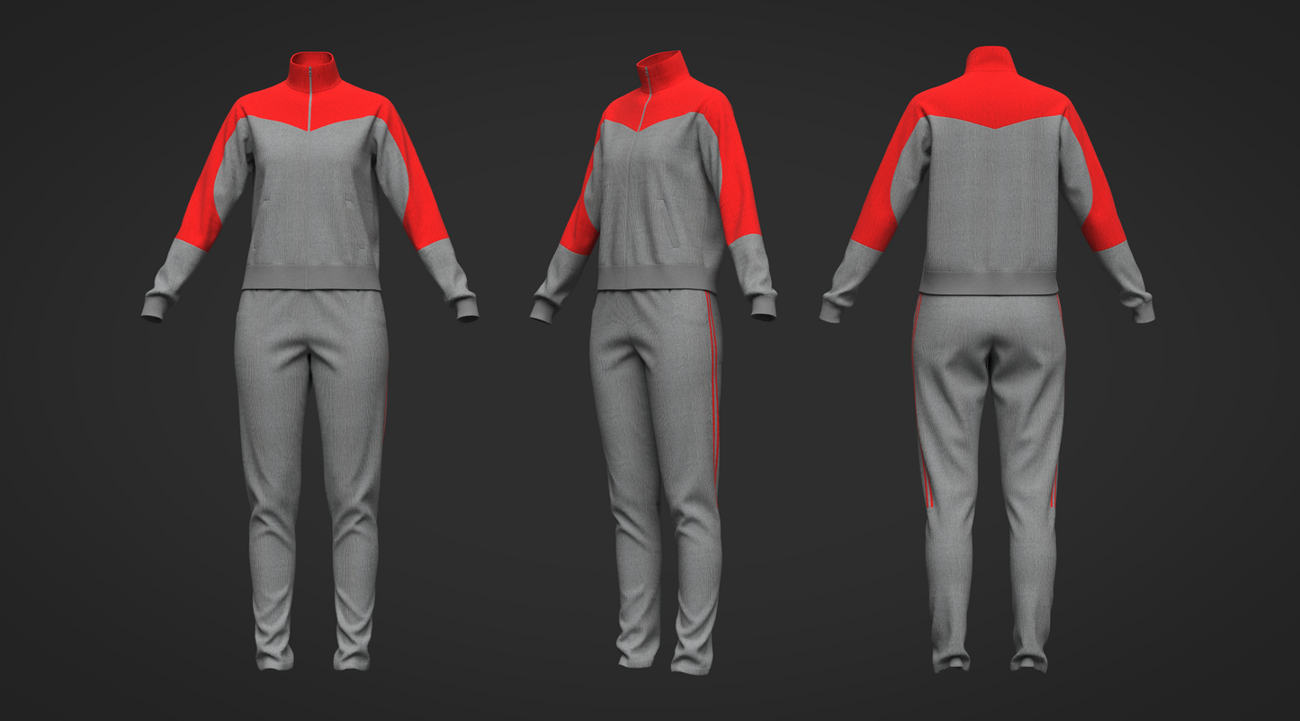 Women Active Wear 3d Model Marvelous Designer-Clo3d-fbx-obj-Zprj
