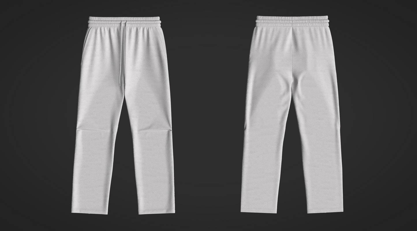 Heavy Nylon Knee Pleat Wide Leg Pant 3d Model Marvelous Designer-Clo3d-fbx-obj-Zprj