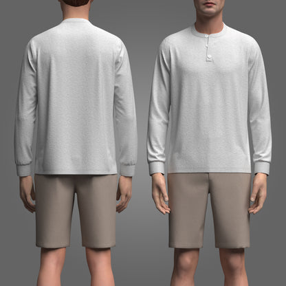 Men's Jersey and Shorts Outfit 3d Model Marvelous Designer-Clo3d-fbx-obj-Zprj