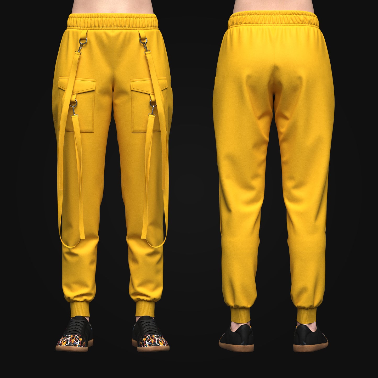 Women's Cargo Pant 3d Model Marvelous Designer-Clo3d-fbx-obj-Zprj