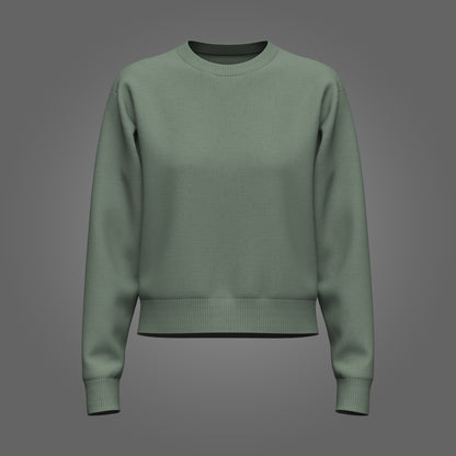 Female Cropped Sweater 3d Model Marvelous Designer-Clo3d-fbx-obj-Zprj