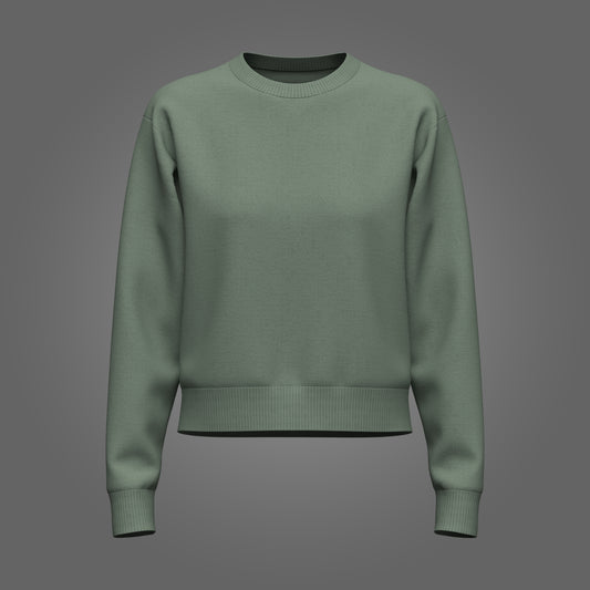 Female Cropped Sweater 3d Model Marvelous Designer-Clo3d-fbx-obj-Zprj