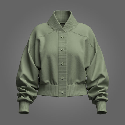 Women's Bomber Jacket 3d Model Marvelous Designer-Clo3d-fbx-obj-Zprj