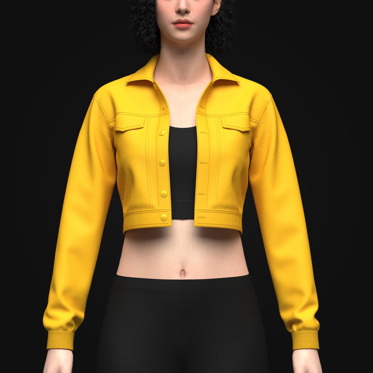 Women's Top and Cargo Pant 3d Model Marvelous Designer-Clo3d-fbx-obj-Zprj
