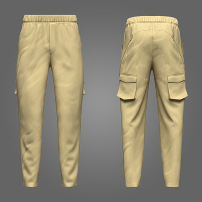 Male Trouser 3d Model Marvelous Designer-Clo3d-fbx-obj-Zprj