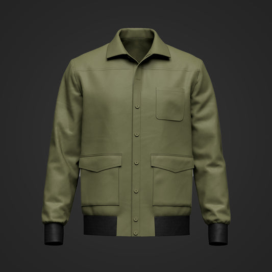 Men's Jacket 3d Model Marvelous Designer-Clo3d-fbx-obj-Zprj