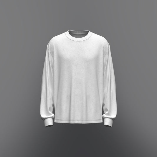 Men's Oversized Full Sleeve T-shirt 3d Model Marvelous Designer-Clo3d-fbx-obj-Zprj