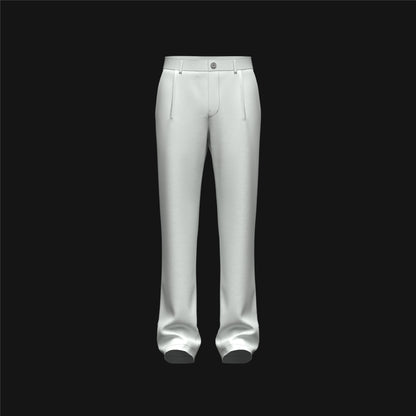 Men's Single Pleat Pant 3d Model Marvelous Designer-Clo3d-fbx-obj-Zprj