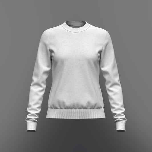 Women's Sweatshirt 3d Model Marvelous Designer-Clo3d-fbx-obj-Zprj
