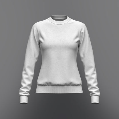 Women's Raglan Sweatshirt 3d Model Marvelous Designer-Clo3d-fbx-obj-Zprj