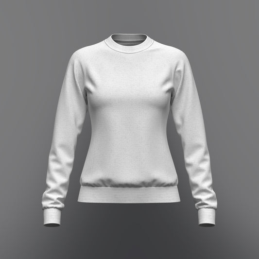 Women's Raglan Sweatshirt 3d Model Marvelous Designer-Clo3d-fbx-obj-Zprj