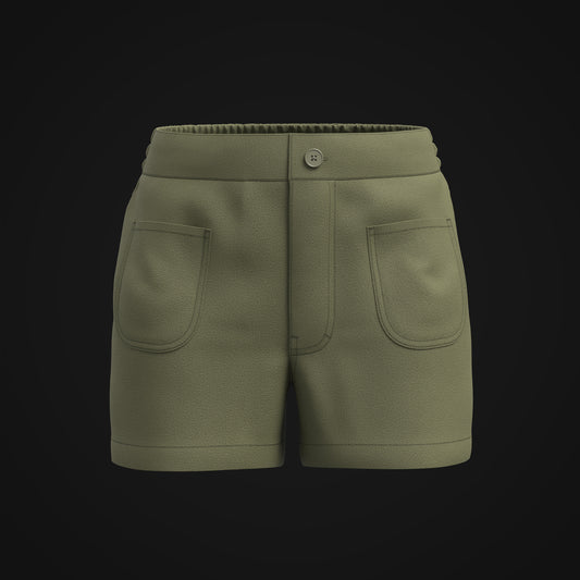 Women's Shorts 3d Model Marvelous Designer-Clo3d-fbx-obj-Zprj