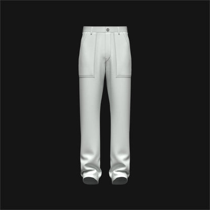 Men's Worker Pant 3d Model Marvelous Designer-Clo3d-fbx-obj-Zprj