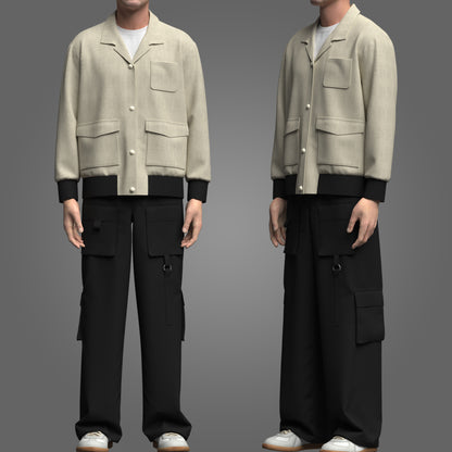 Male Outfit 3d Model Marvelous Designer-Clo3d-fbx-obj-Zprj