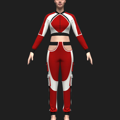 Women's Streetwear Outfit 3d Model Marvelous Designer-Clo3d-fbx-obj-Zprj