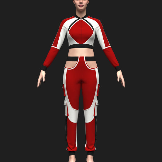 Women's Streetwear Outfit 3d Model Marvelous Designer-Clo3d-fbx-obj-Zprj