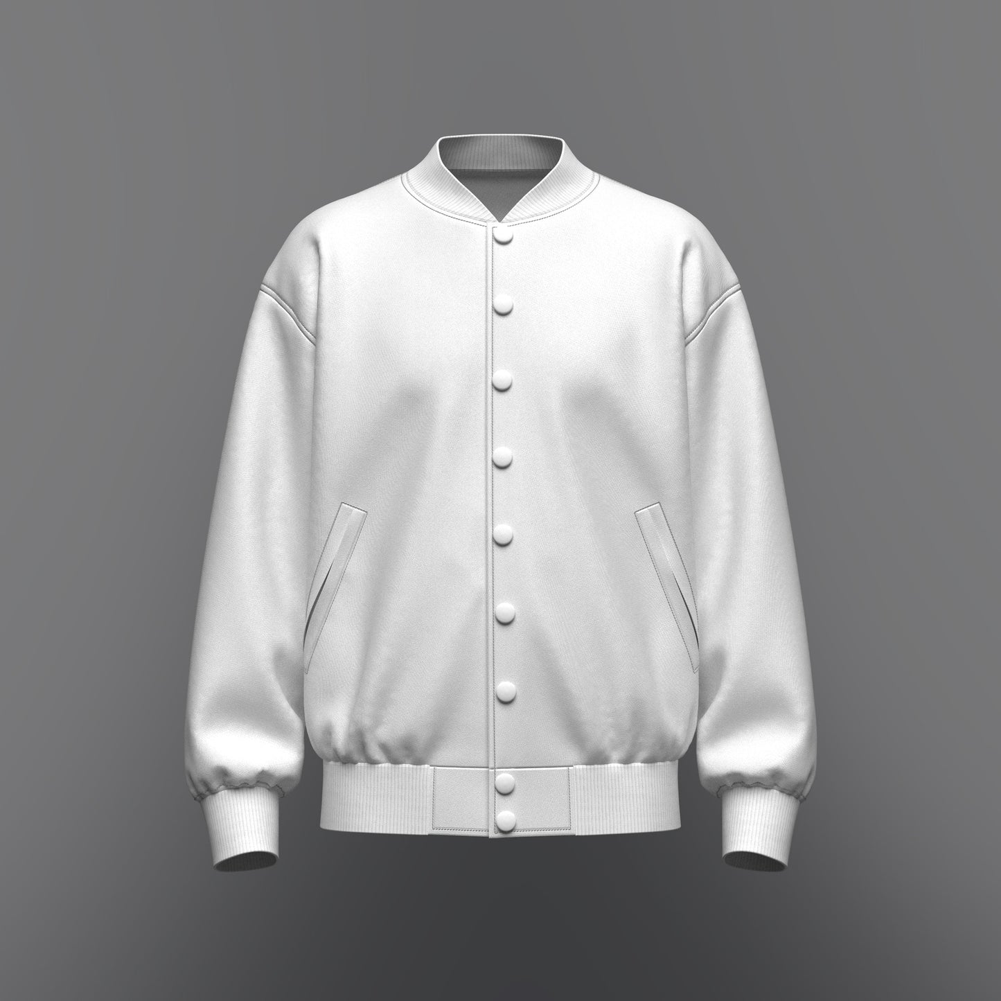 Men's Oversized Bomber Jacket 3d Model Marvelous Designer-Clo3d-fbx-obj-Zprj