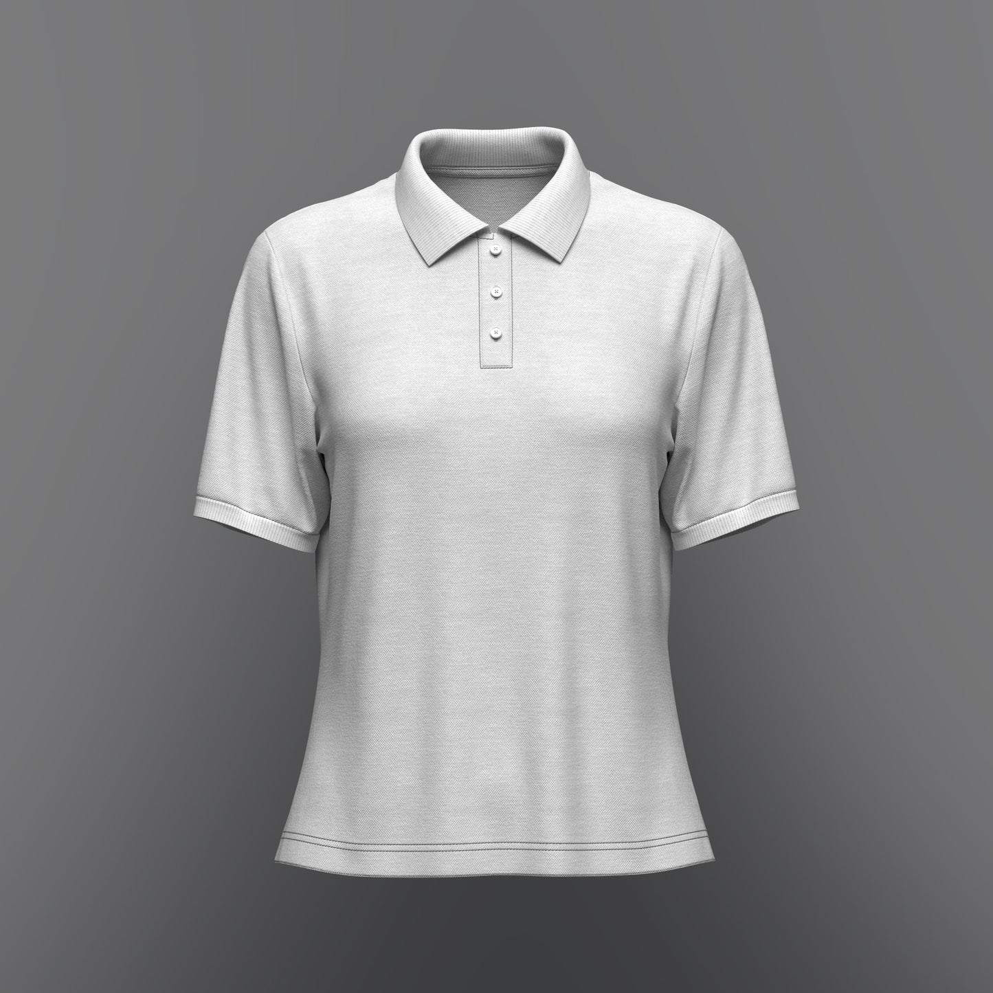 Women Regular Fit Half Sleeve Polo T-Shirt 3d Model Marvelous Designer-Clo3d-fbx-obj-Zprj