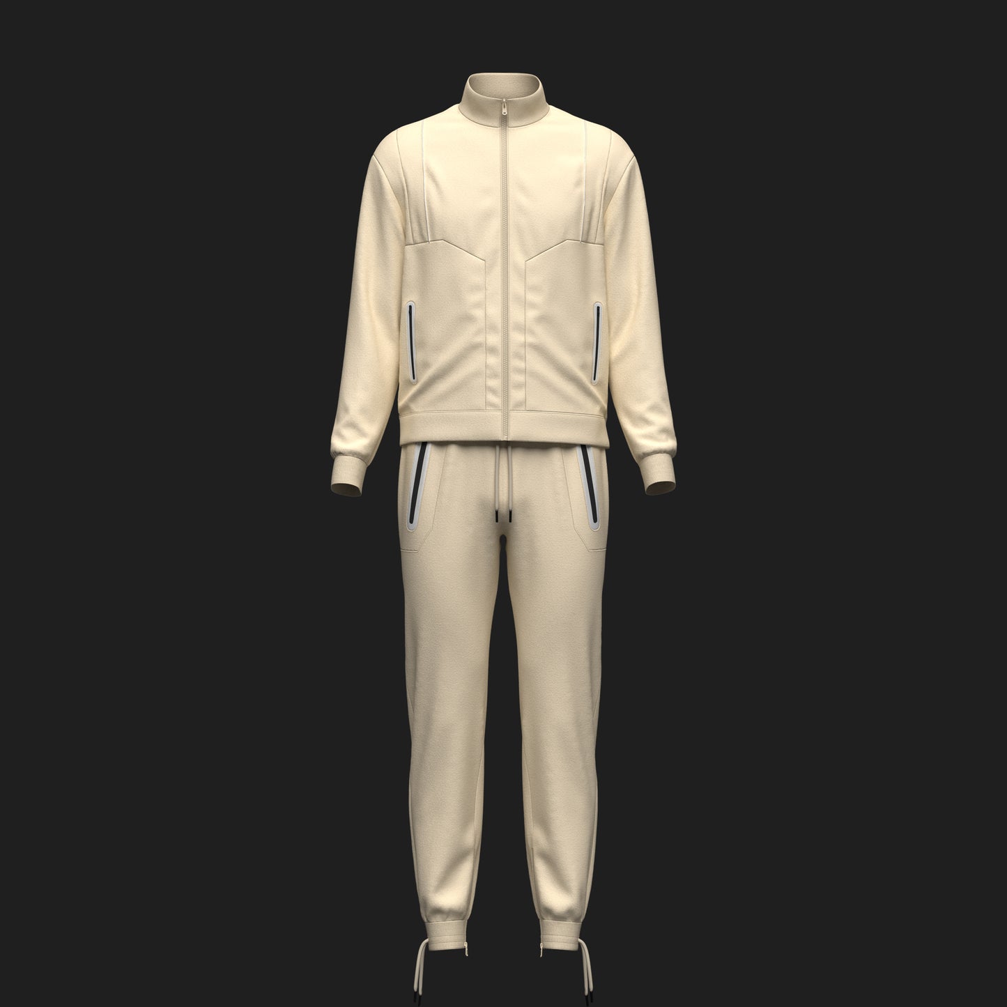 Men's Casual Tracksuit 3d Model Marvelous Designer-Clo3d-fbx-obj-Zprj