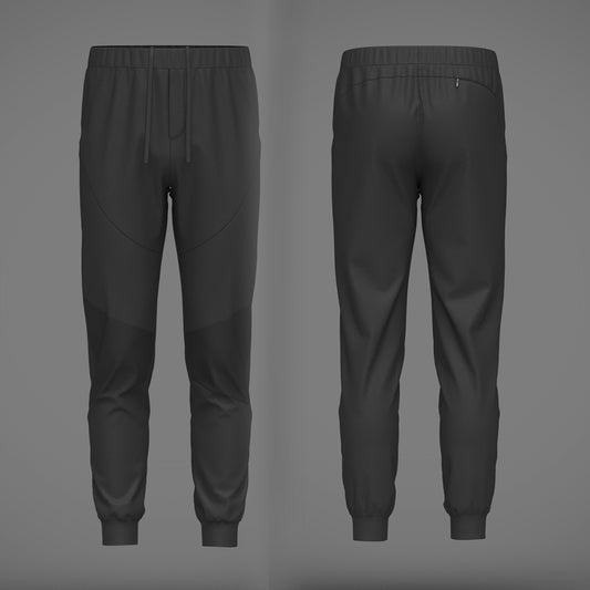 Men's Nylon Jogger 3d Model Marvelous Designer-Clo3d-fbx-obj-Zprj