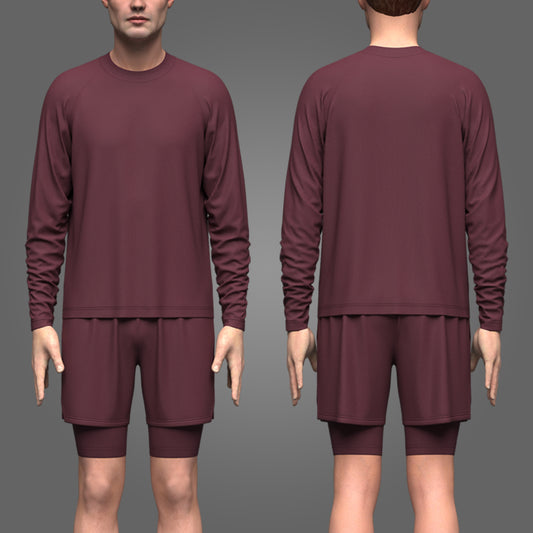 Man Shorts Pant 3d Model Marvelous Designer-Clo3d-fbx-obj-Zprj