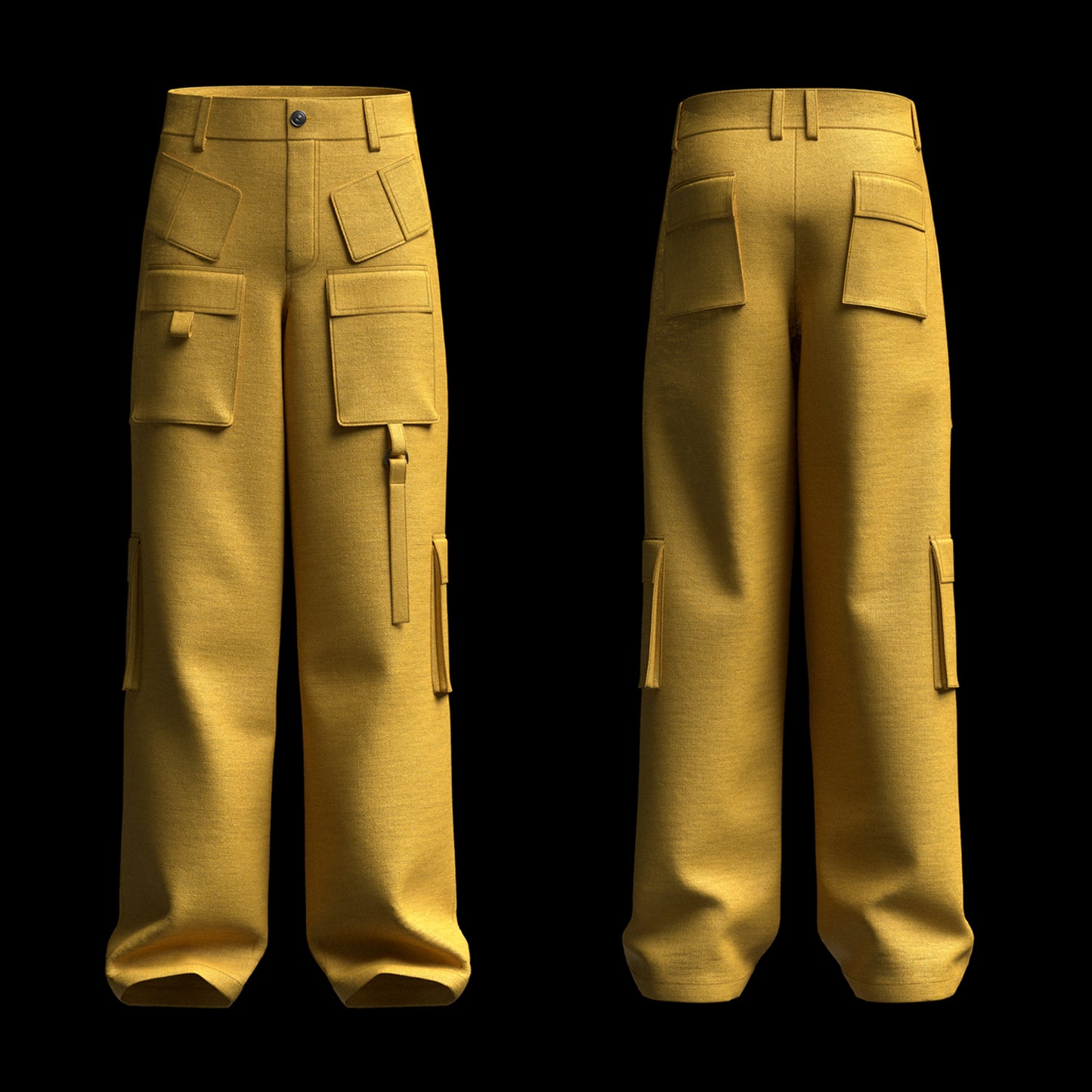 Male Cargo Track Pant 3d Model Marvelous Designer-Clo3d-fbx-obj-Zprj