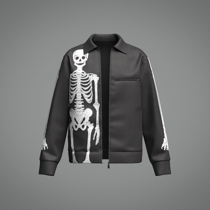 Men's Skeleoton Jacket 3d Model Marvelous Designer-Clo3d-fbx-obj-Zprj