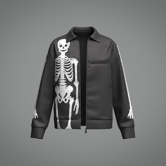 Men's Skeleoton Jacket 3d Model Marvelous Designer-Clo3d-fbx-obj-Zprj