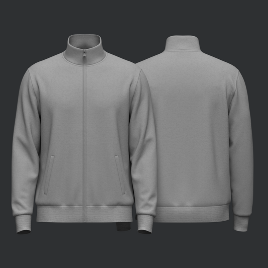 Male Full Zip Stand Collar Jacket 3d Model Marvelous Designer-Clo3d-fbx-obj-Zprj