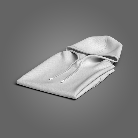 Folded Hoodie 3d Model Marvelous Designer-Clo3d-fbx-obj-Zprj