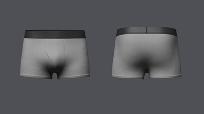 Men's Boxer Brief With Pouch 3d Model Marvelous Designer-Clo3d-fbx-obj-Zprj