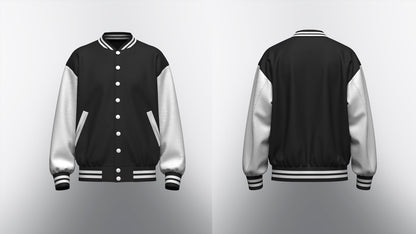 Men's Oversized Varsity Jacket 3d Model Marvelous Designer-Clo3d-fbx-obj-Zprj