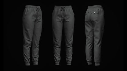 Women's Jogger 3d Model Marvelous Designer-Clo3d-fbx-obj-Zprj