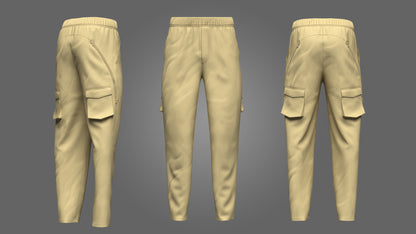 Male Trouser 3d Model Marvelous Designer-Clo3d-fbx-obj-Zprj