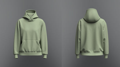 Women's Loose Fit Set-In Sleeve Hoodie 3d Model Marvelous Designer-Clo3d-fbx-obj-Zprj