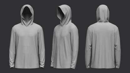 Male Hooded Jersey 3d Model Marvelous Designer-Clo3d-fbx-obj-Zprj