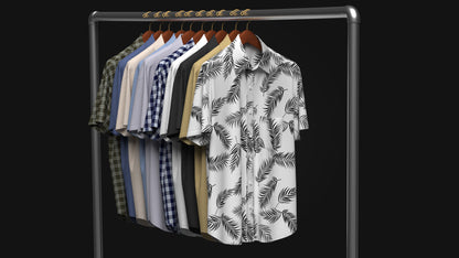 Shirt On Steel Hanger 3d Model Marvelous Designer-Clo3d-fbx-obj-Zprj