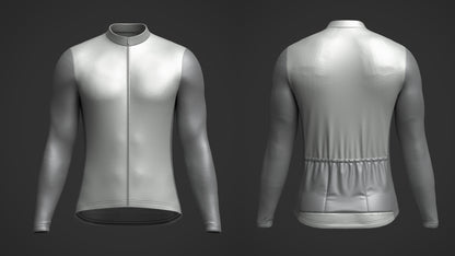 Men's Full Sleeve Cycling Jersey 3d Model Marvelous Designer-Clo3d-fbx-obj-Zprj