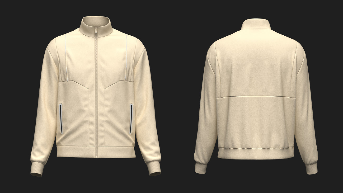 Men's Jacket 3d Model Marvelous Designer-Clo3d-fbx-obj-Zprj