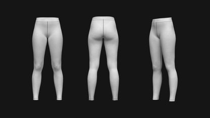 Women's Legging 3d Model Marvelous Designer-Clo3d-fbx-obj-Zprj