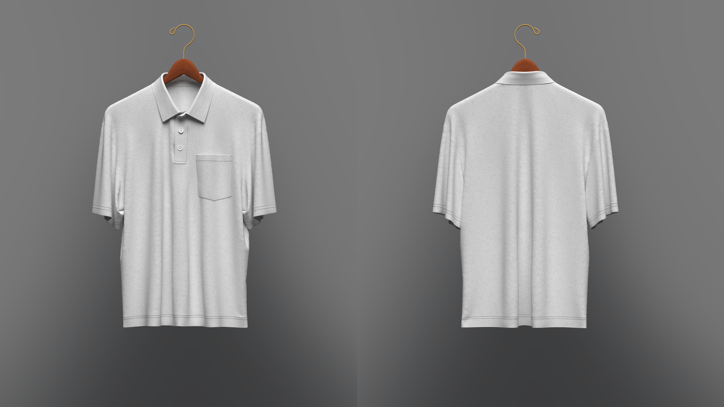 Polo on Hanger 3d Model Marvelous Designer-Clo3d-fbx-obj-Zprj