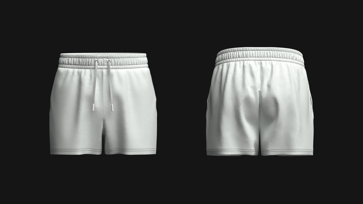 Men's Elastic Shorts 3d Model Marvelous Designer-Clo3d-fbx-obj-Zprj