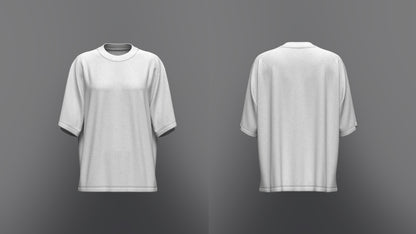 Women's Oversized T-Shirt 3d Model Marvelous Designer-Clo3d-fbx-obj-Zprj