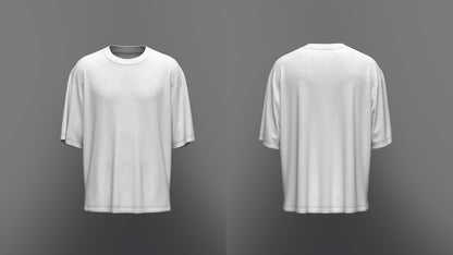 Men's Oversized T-shirt 3d Model Marvelous Designer-Clo3d-fbx-obj-Zprj