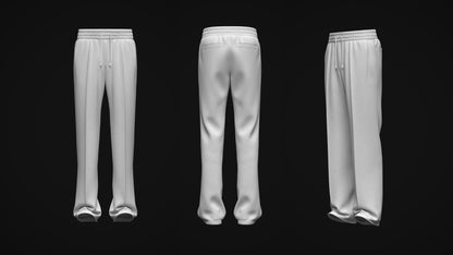 Men' Track Pant 3d Model Marvelous Designer-Clo3d-fbx-obj-Zprj