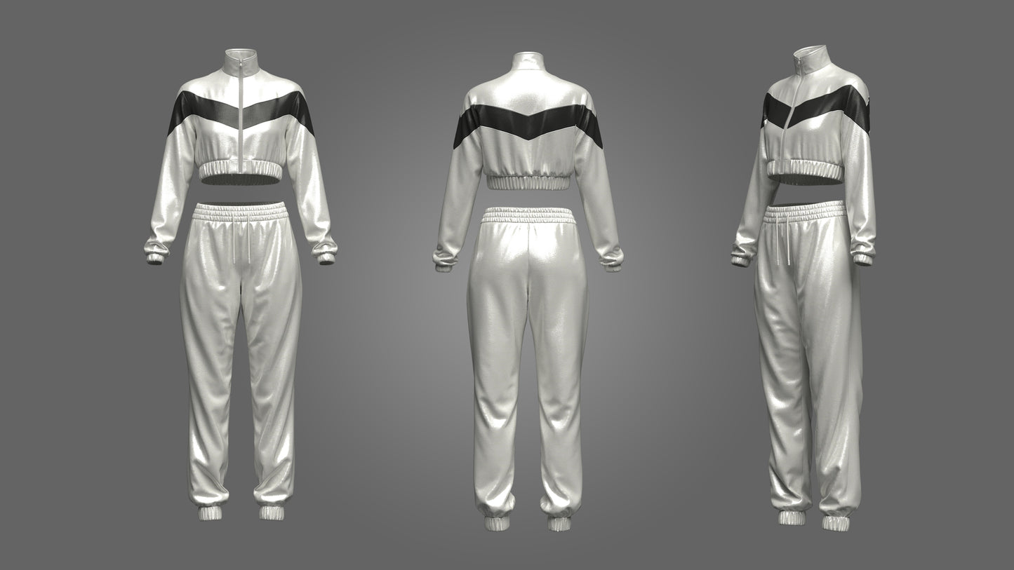 Women's Active Wear 3d Model Marvelous Designer-Clo3d-fbx-obj-Zprj